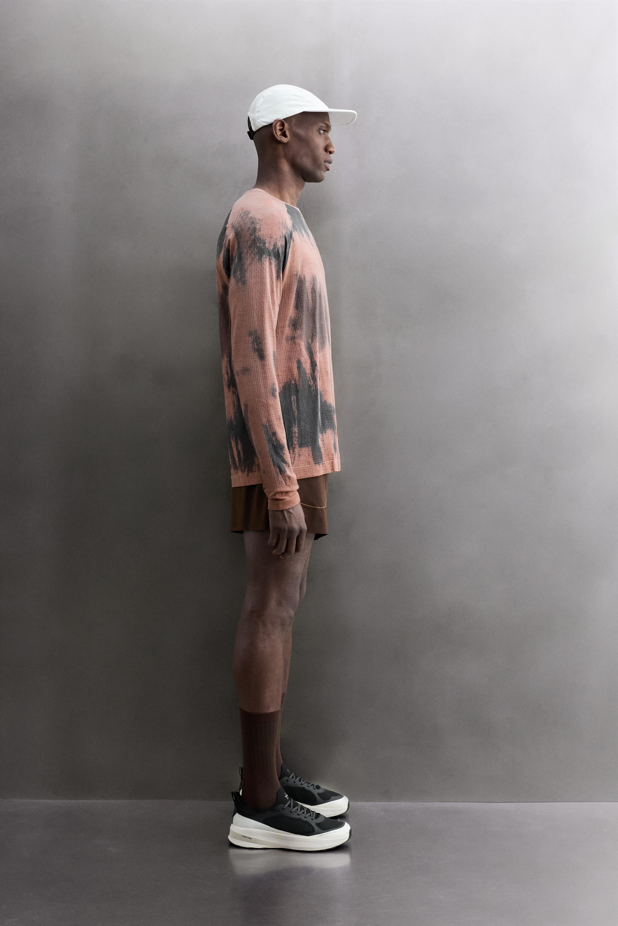 T-SHIRT TECHNIQUE MÉLANGÉ LAINE IMPRIMÉ